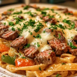 Exploring the flavors of classic comfort food can often lead to delightful culinary discoveries. One such treasure is the Philly Cheese Steak Pasta Delight, a unique twist on the traditional Philly cheesesteak that combines the hearty goodness of pasta with the rich flavors of beef, peppers, and gooey cheese. This dish artfully marries the beloved qualities of the classic sandwich with the satisfying texture of pasta, creating a meal that is both familiar and innovative.