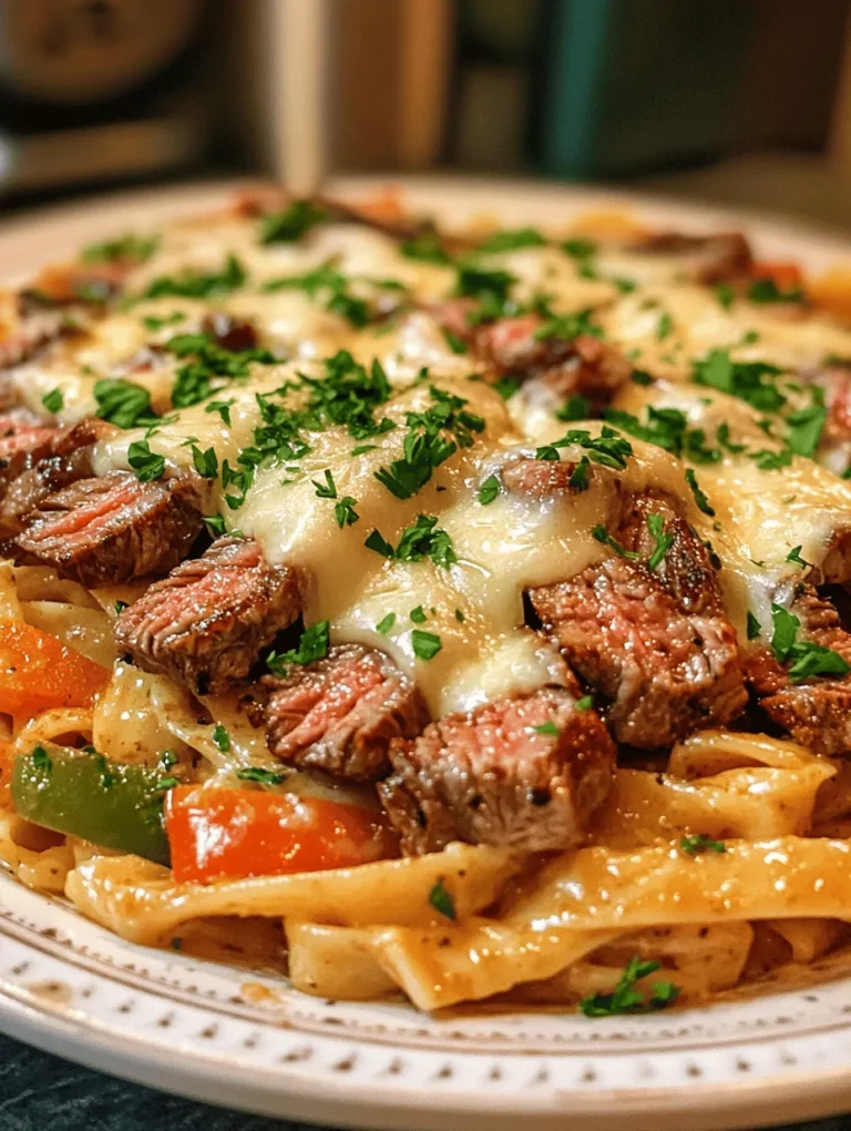 Exploring the flavors of classic comfort food can often lead to delightful culinary discoveries. One such treasure is the Philly Cheese Steak Pasta Delight, a unique twist on the traditional Philly cheesesteak that combines the hearty goodness of pasta with the rich flavors of beef, peppers, and gooey cheese. This dish artfully marries the beloved qualities of the classic sandwich with the satisfying texture of pasta, creating a meal that is both familiar and innovative.