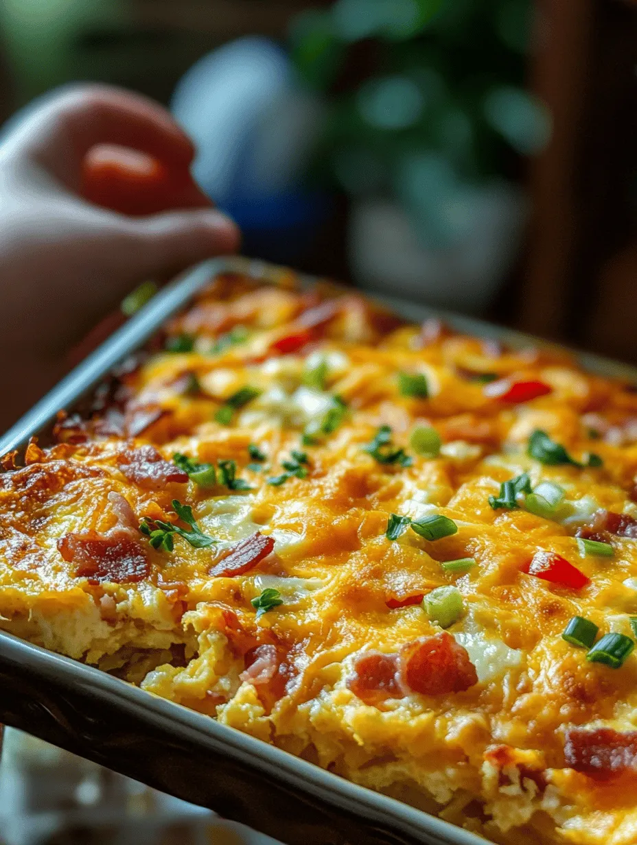 Imagine waking up to the enchanting aroma of a hot, savory breakfast wafting through your kitchen. The Morning Bliss Breakfast Casserole is just that! This hearty breakfast dish is not only visually appealing but also a crowd-pleaser for brunch gatherings or busy weekday mornings. Combining rich flavors from eggs, cheese, and cooked meats with the comforting texture of hash browns, it’s a true breakfast delight that fuels your day with joy and satisfaction.