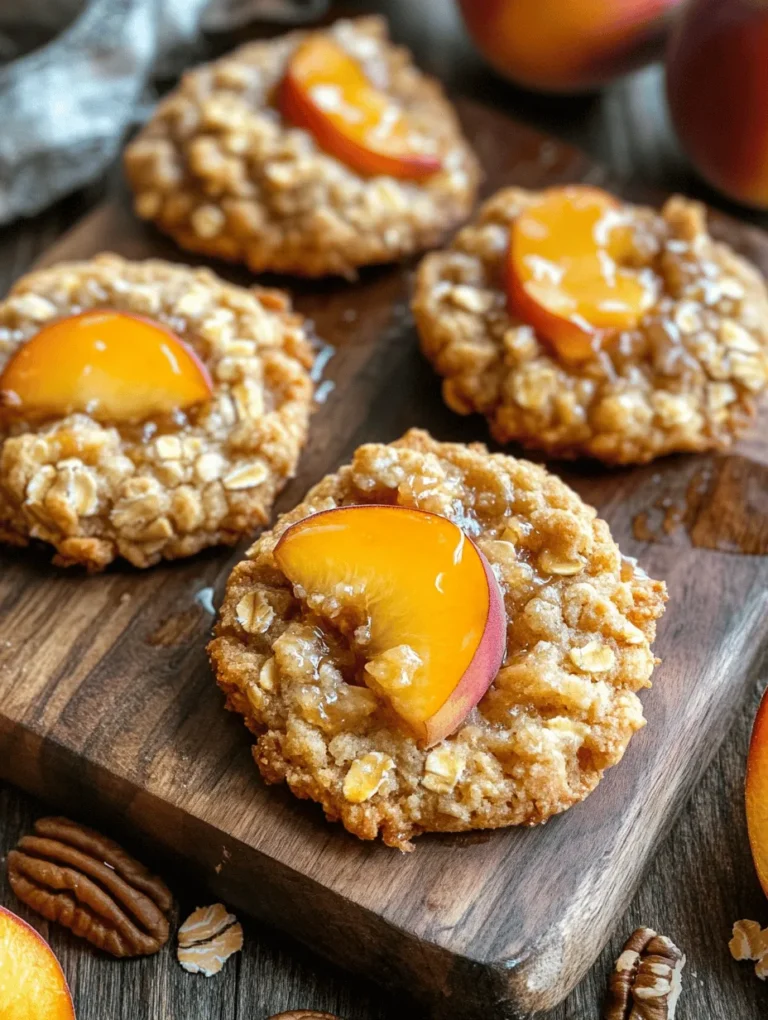 Indulge in the delightful flavors of summer with these Peach Cobbler Cookies drizzled with a luscious Crown Royal Peach Glaze. The warm, buttery cookies are packed with juicy peaches, and the sweet, velvety glaze adds a perfect finishing touch. This recipe is special not just for its unique blend of flavors, but also for evoking memories of family gatherings and cozy evenings spent around the table. Each bite is like a hug from your favorite summer dessert!