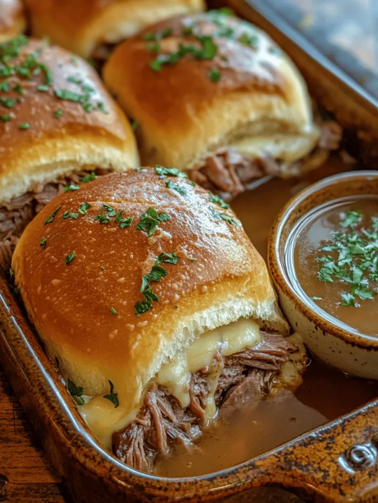 Are you looking for the ultimate crowd-pleaser that combines savory roast beef, gooey Swiss cheese, and a comforting dip? Look no further than these Easy French Dip Sliders! Perfect for parties, game nights, or a cozy dinner, these sliders are not only delicious but incredibly easy to prepare. With melt-in-your-mouth roast beef nestled between sweet slider rolls, you’ll have everyone begging for seconds!