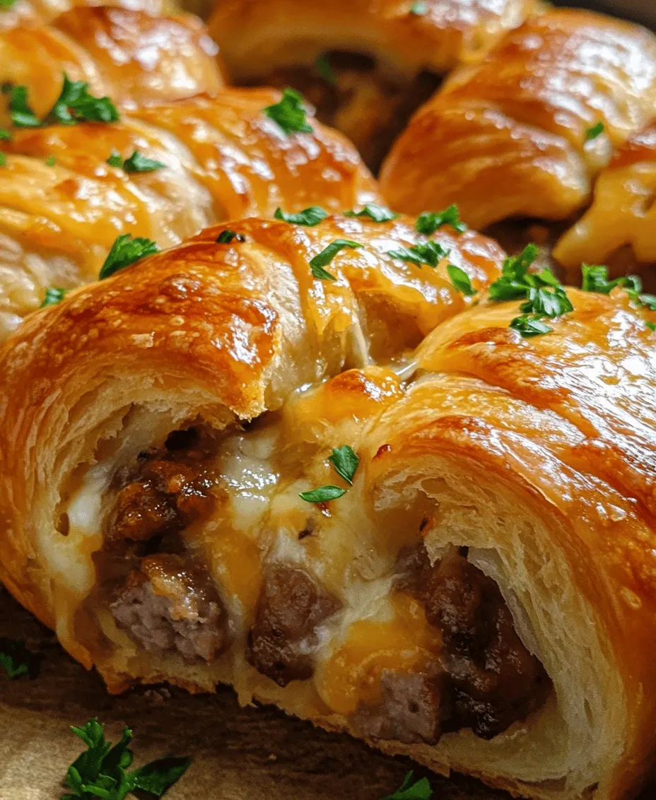 Breakfast is often hailed as the most important meal of the day, and for good reason. It provides the much-needed fuel to kickstart your day, setting the tone for productivity and energy levels. As mornings can often be hectic, finding a breakfast option that is both quick to prepare and delicious is essential. Enter Breakfast Sausage Crescent Rolls: a delightful and convenient option that combines the savory goodness of breakfast sausage with the soft, flaky texture of crescent rolls. These rolls are perfect for busy weekdays, indulgent weekends, or even special gatherings, making them a versatile addition to any breakfast table.