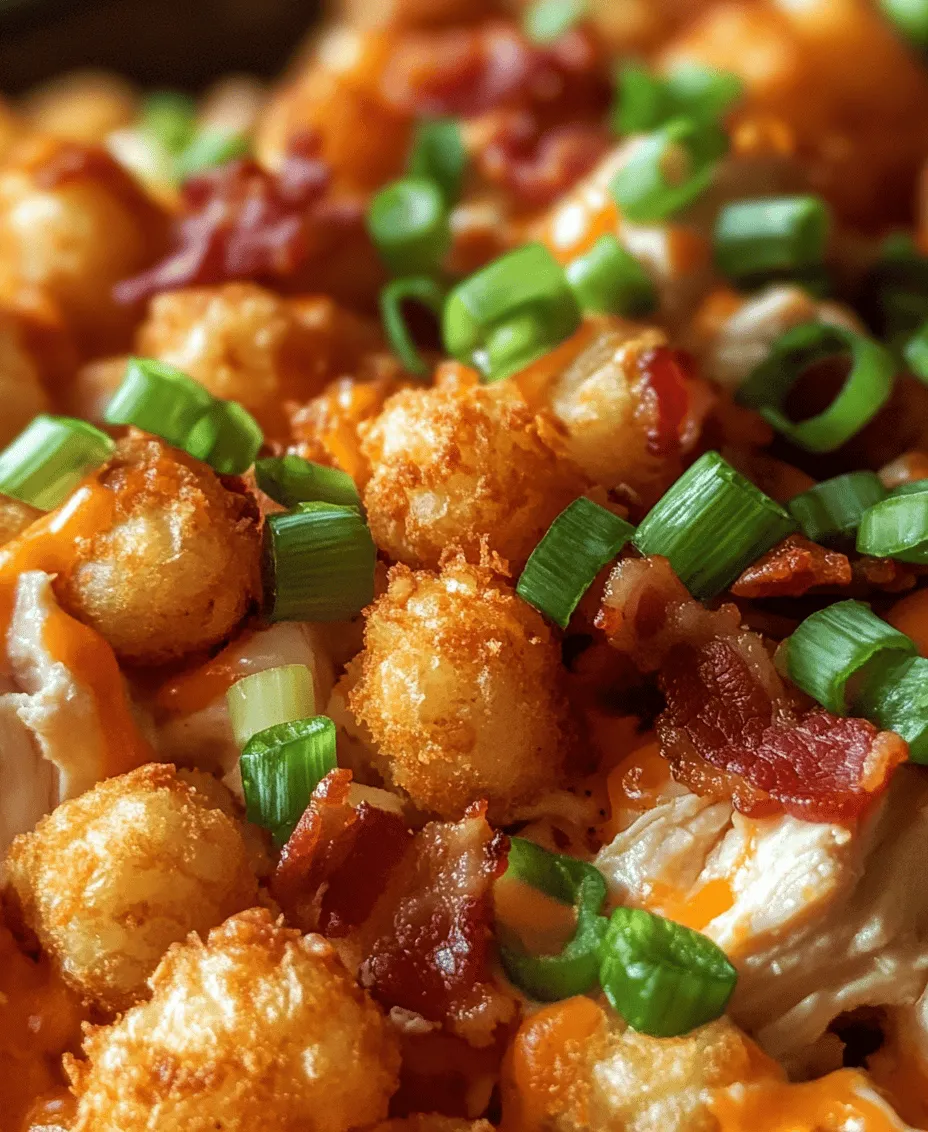 A key aspect of any successful dish is the quality and combination of its ingredients. Let’s take a closer look at each component of the Chicken Bacon Ranch Tater Tot Casserole to appreciate the role they play in creating this delicious meal.