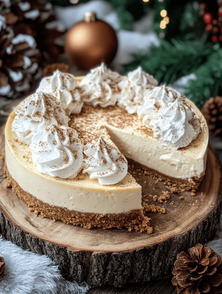 The holidays are best celebrated with indulgent treats, and nothing embodies the festive spirit quite like a Holiday Eggnog Dream Cheesecake! This creamy, rich dessert combines the flavors of classic eggnog with the smooth texture of cheesecake, creating a dreamy delight that’s perfect for any holiday gathering. Topped with a velvety whipped cream and a sprinkle of nutmeg, this cheesecake is not only visually stunning but also festive in every bite.