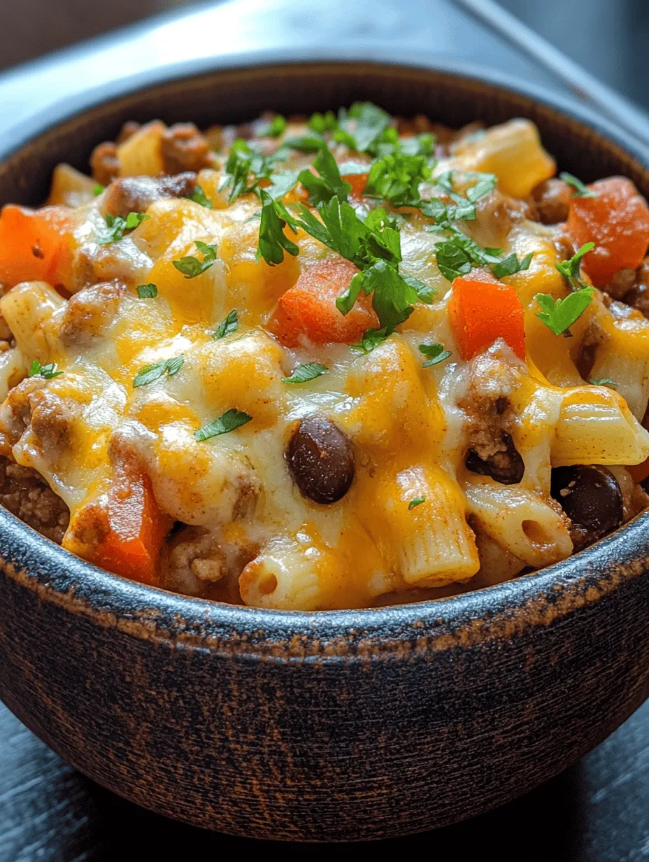 Get ready for a flavor explosion with our Spicy Cheesy Chili Mac! This dish combines the heartiness of elbow macaroni, the zesty warmth of chili spices, and the creaminess of melted cheddar cheese into one irresistible bowl of goodness. Perfect for cozy nights in or lively gatherings with family and friends, this recipe brings everyone together with a deliciously bold taste. Try it once, and it will soon become a staple in your kitchen!