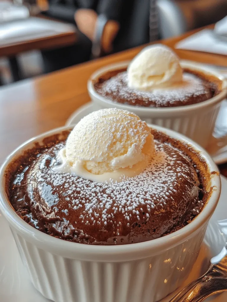 Imagine cutting into a warm, gooey chocolate cake only to discover a luscious molten center flowing out like a river of chocolate goodness. This Decadent Chocolate Lava Cake is the ultimate dessert for chocolate lovers and a showstopper for dinner parties. Whether celebrating a special occasion or simply indulging after a long day, this dessert is sure to impress with its rich, velvety texture. Get ready to delve into the world of delectable chocolate bliss!