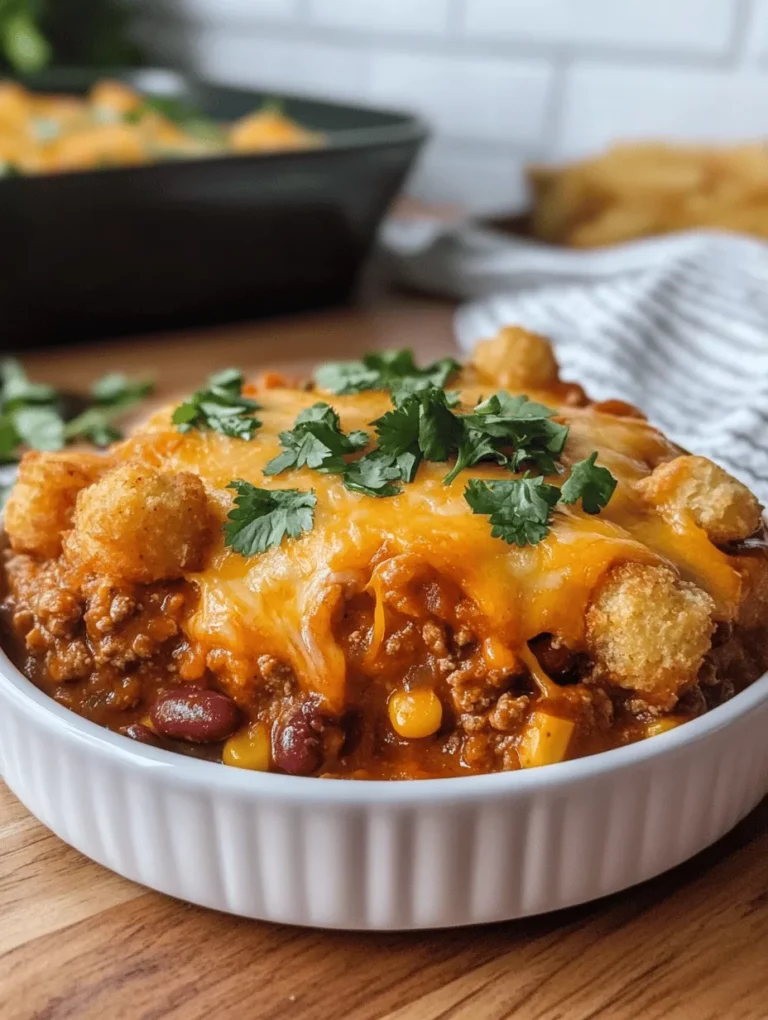 Picture a bubbling casserole fresh out of the oven: golden crispy tater tots resting atop a bed of seasoned ground beef, beans, and vibrant veggies. Welcome to the Easy Cowboy Casserole—a comforting meal that's not only hearty and delicious but also simple to prepare. This recipe is perfect for weeknight dinners, family gatherings, or even potluck parties. What makes it special is how it brings rich flavors and textures together, evoking feelings of warmth and nostalgia. Inspired by classic cowboy fare, this dish is a crowd-pleaser that will leave you and your loved ones satisfied and happy.