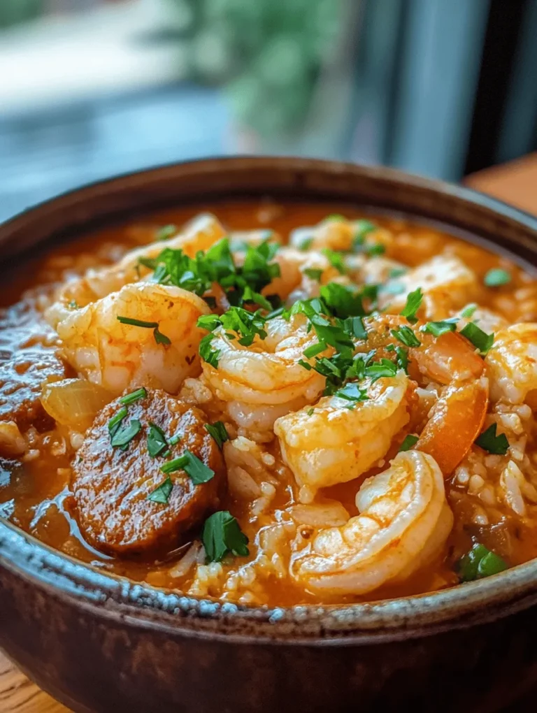 Imagine a steaming bowl of Shrimp & Sausage Gumbo, rich and hearty, bursting with flavor that evokes the vibrant spirit of New Orleans! This dish is not just a meal; it’s an experience that transports you to the bustling streets of Louisiana, filled with intricate spices and ocean-fresh seafood. Whether it's a family gathering or a cozy night in, this gumbo is sure to impress, with its deep flavors and delightful complexity. Join me on this culinary adventure as we explore how to make this classic Southern dish!