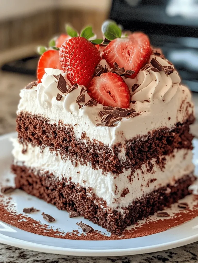 If you’re looking for a show-stopping dessert that will tantalize your taste buds and impress your guests, look no further than this Indulgent Chocolate Strawberry Dream Cake! Imagine layers of rich, moist chocolate cake complemented by fresh, juicy strawberries and a light, airy whipped cream frosting. This cake isn't just a treat for the palate; it’s a feast for the eyes too! Perfect for birthdays, holidays, or any special occasion, this cake holds a special place in many hearts – especially mine, as it graced our family table every spring to celebrate blossoming occasions.