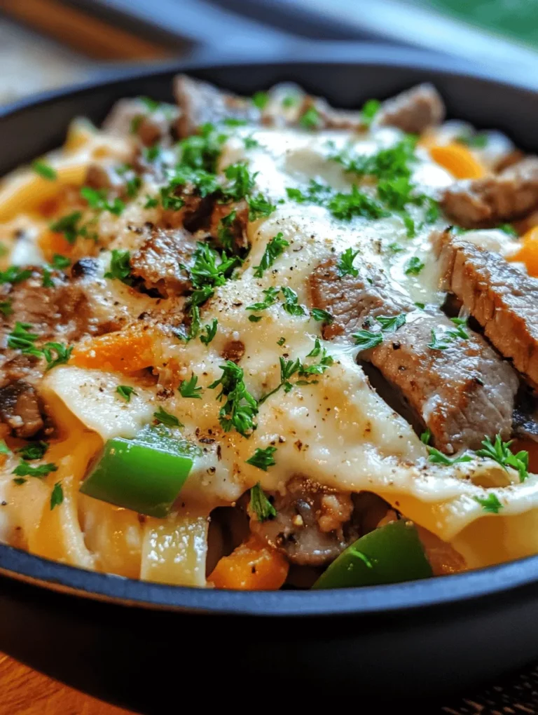 If you're a fan of hearty, comforting meals that are both delicious and easy to prepare, then you’re in for a treat with this Delicious Philly Cheese Steak Pasta recipe. Inspired by the iconic Philadelphia cheesesteak sandwich, this dish marries the classic flavors of tender steak, sautéed vegetables, and a rich, creamy cheese sauce with pasta, creating a meal that is sure to please a crowd.