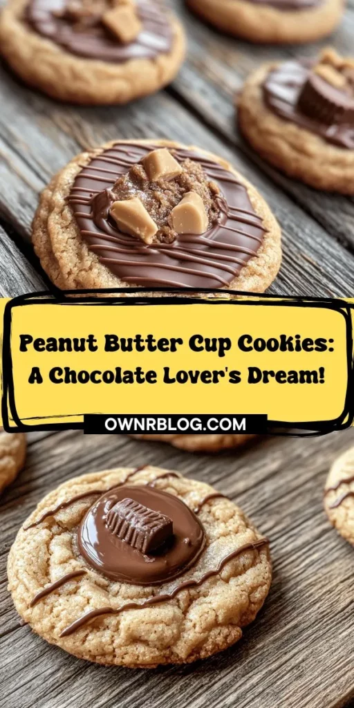 Discover the ultimate treat with these Chocolate Delight: Peanut Butter Cup Cookies! This simple yet indulgent recipe combines creamy peanut butter with chocolatey goodness, featuring gooey mini peanut butter cups in every bite. Perfect for family gatherings or a sweet surprise for yourself, these cookies are not only delicious but also bring joy to your baking adventures. Enjoy a delightful experience that blends nostalgia and flavor while indulging in a slightly nutritious twist with peanut butter. Get ready to create lasting memories in the kitchen and satisfy your cravings!