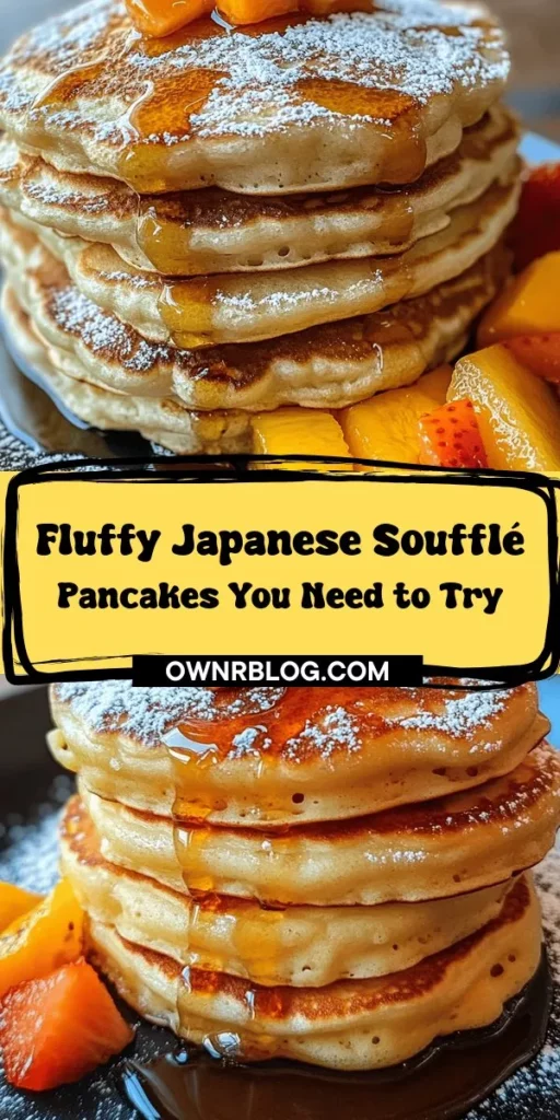 Discover the delightful world of fluffy Japanese soufflé pancakes, a culinary treasure that will elevate your brunch game! These airy, cloud-like pancakes are not only easy to make but also incredibly delicious. With a combination of cake flour, whipped egg whites, and a few other key ingredients, you can achieve the perfect texture. Learn about their origins, essential tips for preparation, and creative serving ideas that will impress your family and friends. Get ready to indulge in an unforgettable pancake experience that blends tradition and innovation with every bite!