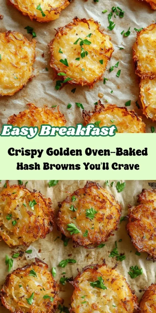 Discover the secret to making perfectly crispy golden oven-baked hash browns with this easy recipe! Perfect for breakfast or as a side dish, these delicious hash browns boast a crunchy exterior and tender interior, all while being healthier than their fried counterparts. Learn about essential ingredients like russet potatoes and onions, as well as tips for ensuring even cooking and maximum crispiness. Get inspired with creative serving suggestions and variations that will elevate your meals. Dive into the world of hash browns and impress your family and friends with homemade goodness!