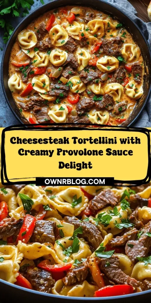 Indulge in the ultimate comfort food with this delightful Cheesesteak Tortellini in Rich Provolone Sauce! This unique dish combines the savory flavors of a classic cheesesteak with tender cheese-filled tortellini, all enveloped in a creamy and rich provolone sauce. Perfect for family dinners or cozy gatherings, this recipe elevates your meal experience with its fusion of textures and taste. Packed with sirloin steak, colorful bell peppers, and onions, it’s a must-try for pasta lovers and cheesesteak enthusiasts alike. Explore this culinary masterpiece and bring a burst of flavor to your table!