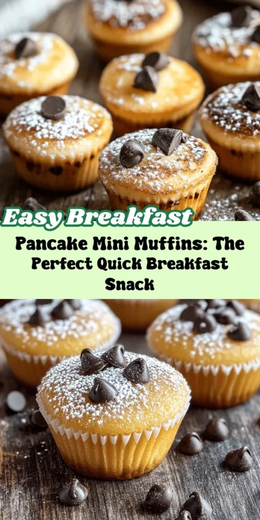 Looking for a fun and easy breakfast option that the whole family will love? Try Pancake Mini Muffins! These bite-sized treats capture the delicious flavors of pancakes while being portable and quick to prepare. Perfect for busy mornings, after-school snacks, or weekend brunches, Pancake Mini Muffins can be customized with your favorite add-ins like chocolate chips or fruit. Made with wholesome ingredients, they offer a balanced breakfast or snack that’s both satisfying and nutritious. Dive into this recipe to create delightful mini muffins that are sure to become a family favorite!