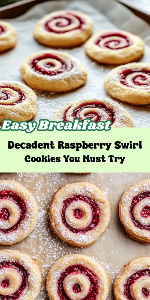 Indulge in the scrumptious delight of Raspberry Swirl Cookies with a buttery shortbread base. These elegant treats are perfect for any occasion, combining the rich, melt-in-your-mouth texture of shortbread with the vibrant flavors of sweet and tart raspberries. With simple ingredients and easy step-by-step instructions, you can create these visually stunning cookies that will impress your guests. Plus, learn about the nutritional benefits of raspberries and the history behind this beloved dessert. Bake a batch today and add a touch of charm to your dessert table!