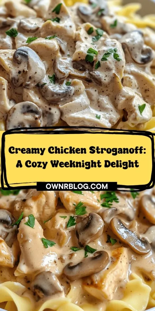 Looking for a comforting dish that's easy to make and packed with flavor? Try this Creamy Chicken Stroganoff Delight! Featuring tender chicken, savory mushrooms, and a rich creamy sauce, this lighter take on the classic Stroganoff is perfect for busy families and novice cooks alike. With just a few simple ingredients and quick prep, you can whip up a satisfying meal that’s sure to become a staple in your kitchen. Whether enjoyed on a weeknight or served at a dinner party, this dish is a delicious option for any occasion. Check out the recipe and bring this tasty comfort food to your table!