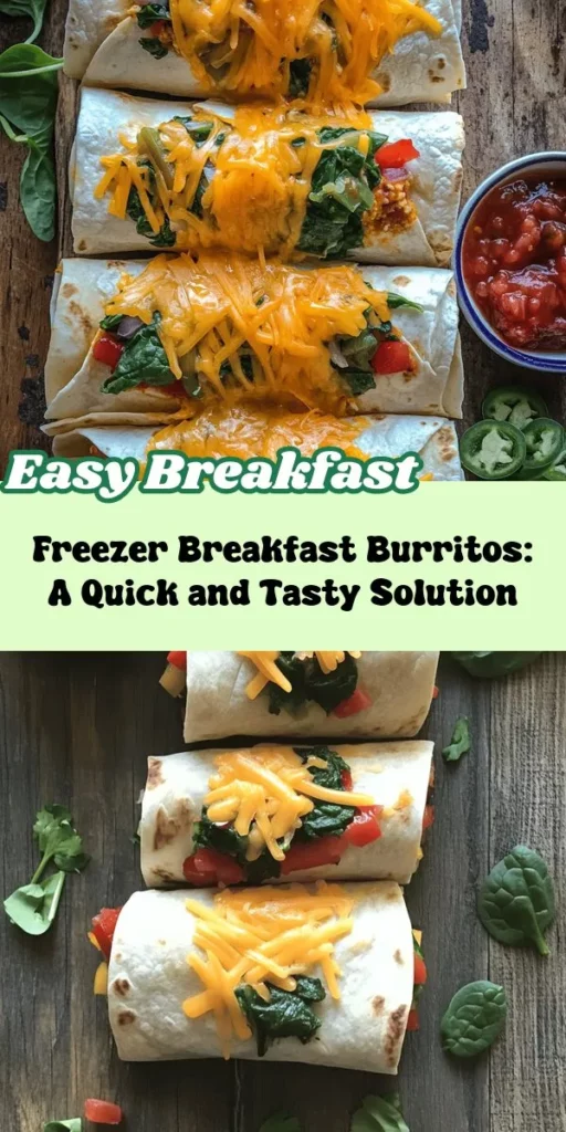 Make your mornings easier with delicious Freezer Breakfast Burritos! This versatile and nutritious recipe lets you customize each burrito to fit your tastes, whether you're a meat lover, vegetarian, or following a special diet. With simple ingredients like eggs, cheese, and colorful veggies, these burritos can be prepped in advance, so you have a satisfying meal ready to go anytime. Perfect for busy days, road trips, or quick snacks, just heat and enjoy! Check out the full article for tips, techniques, and endless customization ideas to elevate your breakfast game.