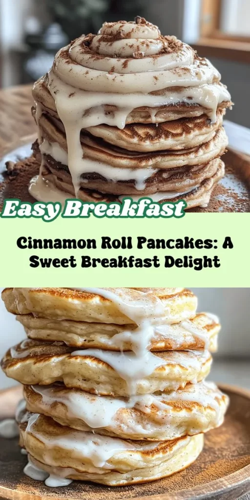 Discover the perfect breakfast treat with Cinnamon Roll Pancakes! This delightful fusion combines the fluffy goodness of pancakes with the sweet, spiced flavors of cinnamon rolls. Each bite is a celebration of texture and taste, topped off with a luscious cream cheese glaze. Ideal for cozy weekends or special occasions, these pancakes are easy to make and will quickly become a family favorite. Get ready to impress your loved ones with a delicious breakfast that brings warmth and joy to the table!