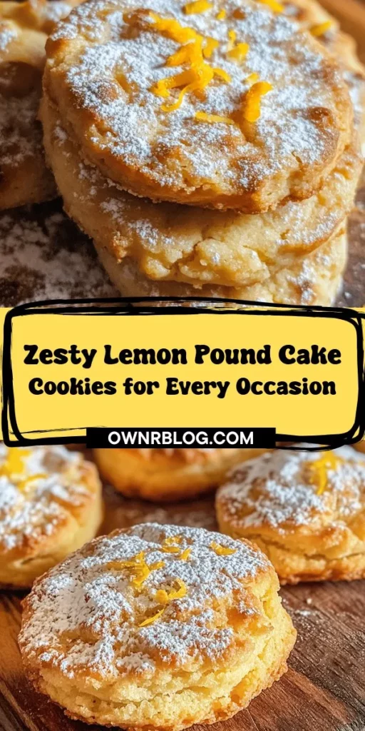 Discover the refreshing taste of zesty lemon pound cake cookies with this delightful recipe! Perfect for any occasion, these cookies combine a soft, buttery interior with a subtly crisp exterior, making them a crowd favorite. With just a few simple ingredients like fresh lemon juice and zest, you'll create irresistible treats that are bursting with citrus flavor. Impress your friends and family at gatherings or enjoy them with a cup of coffee. Follow our step-by-step guide to master these delicious snacks and bring a touch of sunshine to your baking!