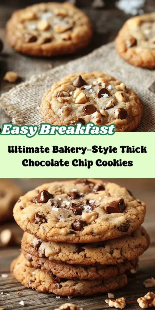 Indulge in the nostalgia of baking with these ultra thick bakery-style chocolate chip cookies! Perfect for satisfying your sweet cravings, these cookies offer a scrumptious combination of soft centers and crispy edges that will transport you back to your favorite bakery. Made with high-quality ingredients, including unsalted butter and premium chocolate chips, this recipe guarantees rich flavor and a delightful chewy texture. Discover the secrets to achieving that perfect thickness and learn how simple techniques can elevate your baking game. Get ready to impress family and friends with cookies that not only look amazing but taste even better!