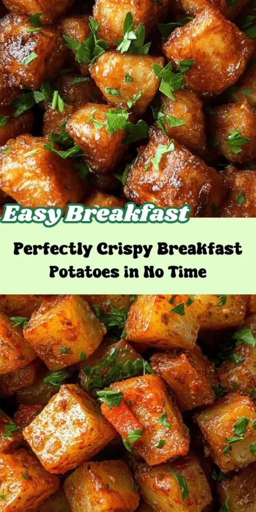 Start your day off right with the Easiest Breakfast Potatoes Ever! This delicious recipe features crispy, fluffy potatoes seasoned to perfection and is incredibly simple to make. Whether you're hosting a brunch or enjoying a quiet morning at home, these versatile breakfast potatoes can be customized to suit any taste. With options for different spices, herbs, and added veggies, you'll discover countless flavor combinations. Plus, they’re packed with nutritional benefits! Perfectly paired with eggs or served alongside fresh fruit, these breakfast potatoes will be the star of your morning. Check out the recipe for a satisfying start to your day!