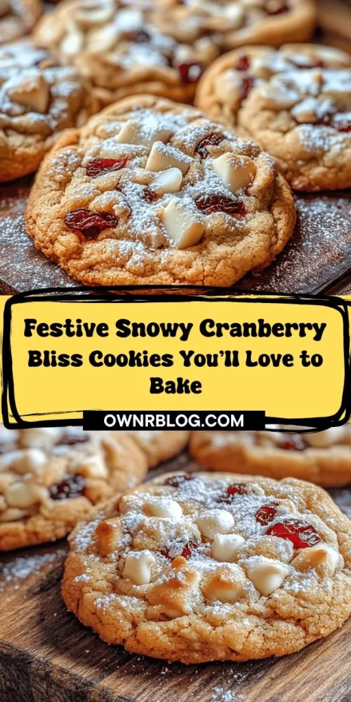 Get ready to indulge in the festive spirit with these delightful Snowy Cranberry Bliss Cookies! This scrumptious recipe combines tart cranberries and creamy white chocolate, creating a perfect balance of flavors that embodies holiday joy. Easy to make and perfect for any occasion, these cookies are a hit with both kids and adults. Follow the simple steps to create your own batch, and enjoy the warm aromas and sweet memories that come with baking. Whether for gatherings or cozy nights in, these cookies are sure to brighten up your holiday season!