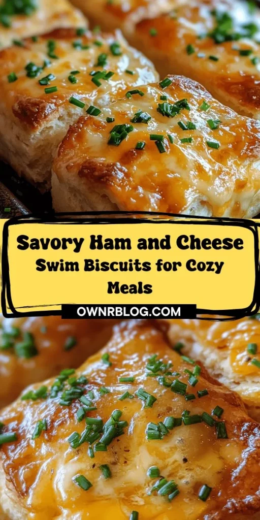 Indulge in the ultimate comfort food with Ham and Cheese Butter Swim Biscuits! These flaky, buttery delights are easy to make and perfect for any mealtime. Dropped into a buttery bath before baking, they develop a rich flavor and tender texture that everyone will love. With just a few simple ingredients like sharp cheddar, cooked ham, and fresh herbs, you can elevate your meals effortlessly. Ideal for breakfast, brunch, or dinner, these biscuits are sure to impress family and friends. Bring a taste of home into your kitchen and experience the joy of baking these delicious biscuits today!