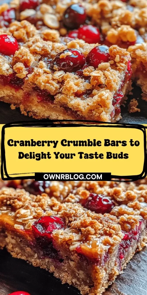 Indulge in the delightful flavors of Cranberry Crumble Bars, where tart cranberries meet rich, buttery blondie goodness! This recipe features a unique browned butter base for an extraordinary taste, topped with a crunchy crumble. Perfect for holiday gatherings or cozy snacks, these bars are a vibrant treat everyone will love. Elevate your baking with fresh ingredients and celebrate the season! #CranberryCrumble #Baking #Dessert #Blondies #FallFlavors #HolidayBaking