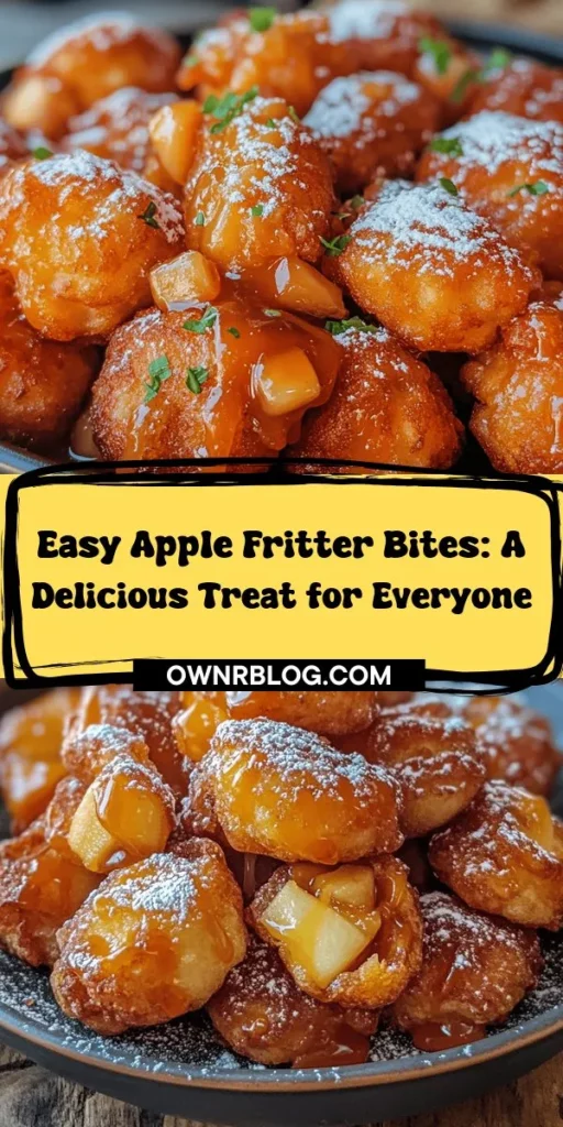 Indulge in the sweet goodness of homemade Apple Fritter Bites with this simple and delicious recipe. Perfectly crispy on the outside and soft with tender spiced apples on the inside, these bite-sized treats are sure to impress. Ideal for any occasion, from cozy family dinners to festive gatherings, they are easy to make and customizable with your favorite apple varieties and spices. Serve them warm with a sprinkle of cinnamon sugar or a drizzle of glaze for an extra special touch. Get ready to savor these delightful morsels that bring the comforting flavors of fall to your kitchen!