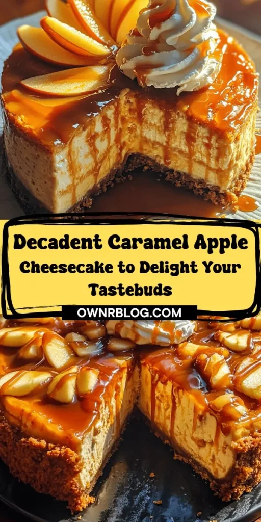 Indulge in the sweet, creamy delight of Luxurious Caramel Apple Cheesecake, the perfect dessert for any special occasion! This stunning cheesecake combines velvety cream cheese, tart Granny Smith apples, and decadent caramel for a flavor explosion in every bite. With a buttery graham cracker crust and a luscious caramel drizzle, it's a showstopper that will impress your guests and elevate your celebrations. Easy to make and beautifully presented, this cheesecake is destined to become a favorite in your recipe collection. Discover the secrets to perfecting this delicious treat and create unforgettable moments with loved ones.