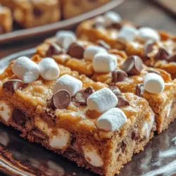 Discover the delightful combination of flavors in S'more Cookie Bars, a unique twist on the classic campfire treat. These cookie bars encapsulate the essence of s'mores with rich chocolate, gooey marshmallows, and the unmistakable crunch of graham crackers, all baked into one delicious dessert. Ideal for gatherings, parties, or a sweet indulgence at home, this recipe is sure to please your friends and family. We will walk you through the ingredients, step-by-step preparation, and provide insights into making these bars a standout addition to your dessert repertoire.