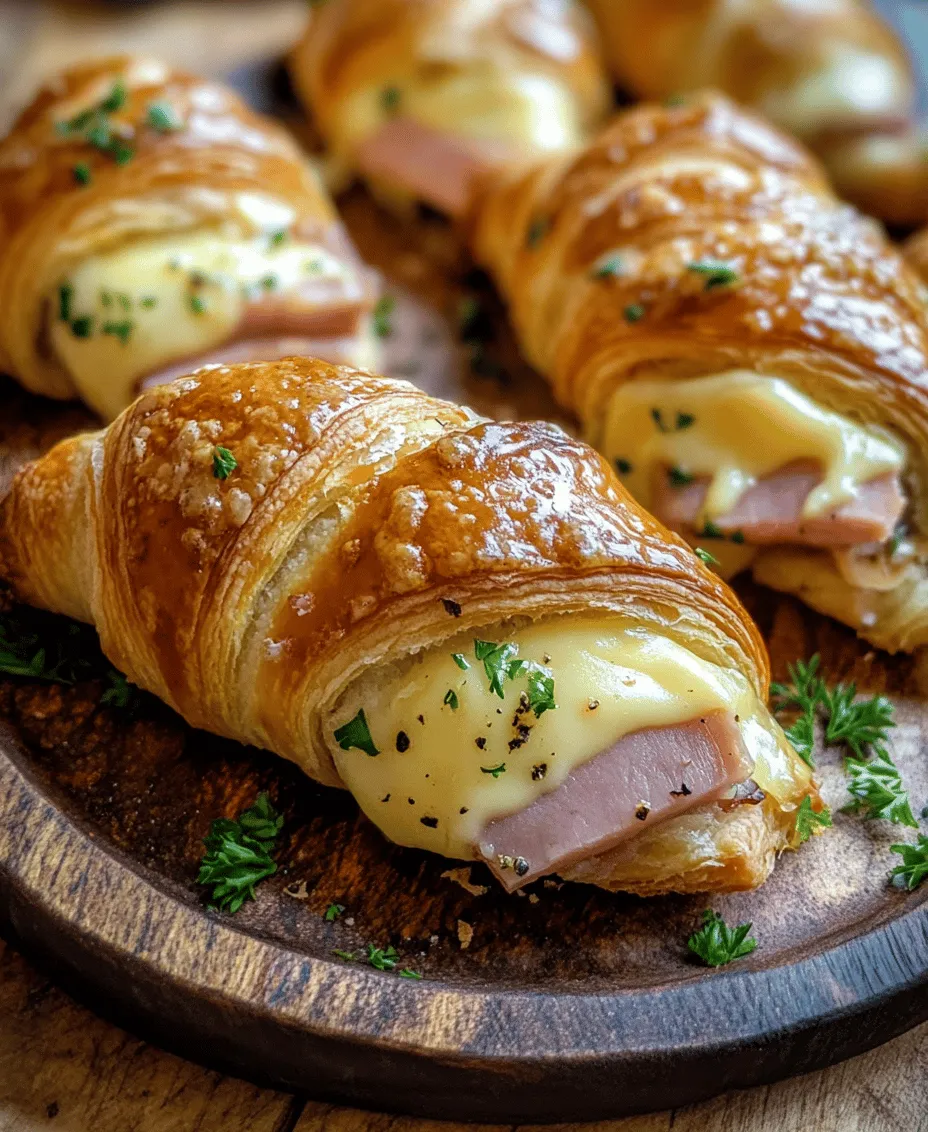 Are you ready to elevate your snacking game with a delicious twist on a classic favorite? The Ham and Cheese Croissant Rolls Delight is a delightful recipe that seamlessly combines the flaky goodness of buttery croissant dough with the savory richness of ham and cheese. This dish is perfect for breakfast, brunch, or even as a quick snack during a busy day. Imagine the aroma of fresh-baked croissants wafting through your home, enticing family and friends alike.