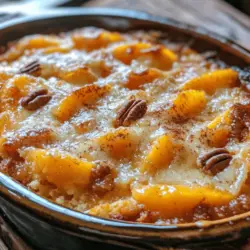 Peach cobbler is a beloved dessert that evokes a sense of nostalgia and comfort for many. Its warm, fruity filling combined with a tender, buttery crust transports us back to family gatherings, summer picnics, and cherished moments spent in the kitchen. The delightful aroma of peaches baking in the oven can instantly bring back memories of childhood, making it a dish that is both heartwarming and satisfying.