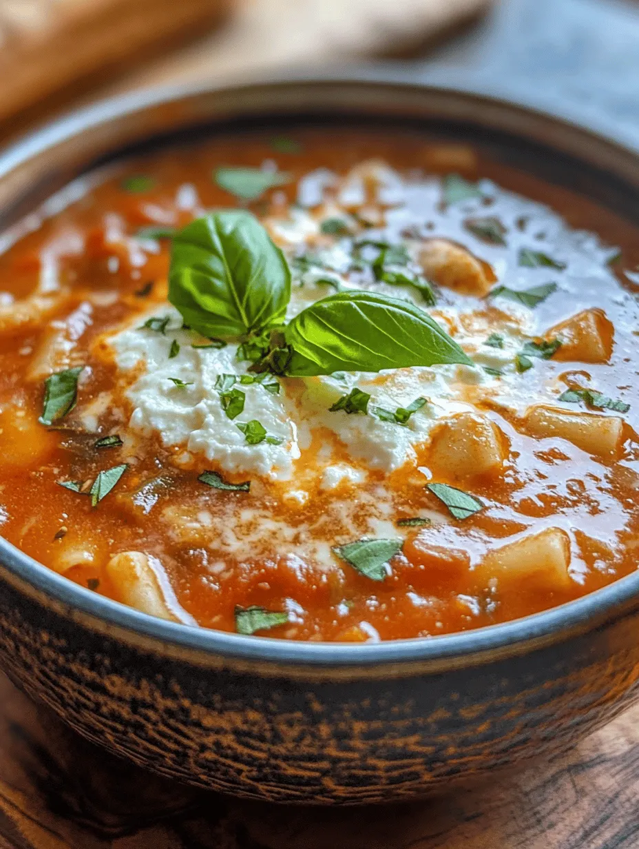 When the weather turns chilly and the nights grow longer, there’s nothing quite like a warm bowl of soup to wrap you in comfort. This is where the Hearty Lasagna Soup comes in, combining the beloved flavors of traditional lasagna with the ease and heartiness of a soup. This dish is not only ideal for cozy nights in but also perfect for gatherings with friends and family. Picture this: a steaming bowl of rich, flavorful soup, filled with tender noodles, savory sausage, and a medley of herbs and cheeses that evoke the rustic charm of a classic Italian kitchen.