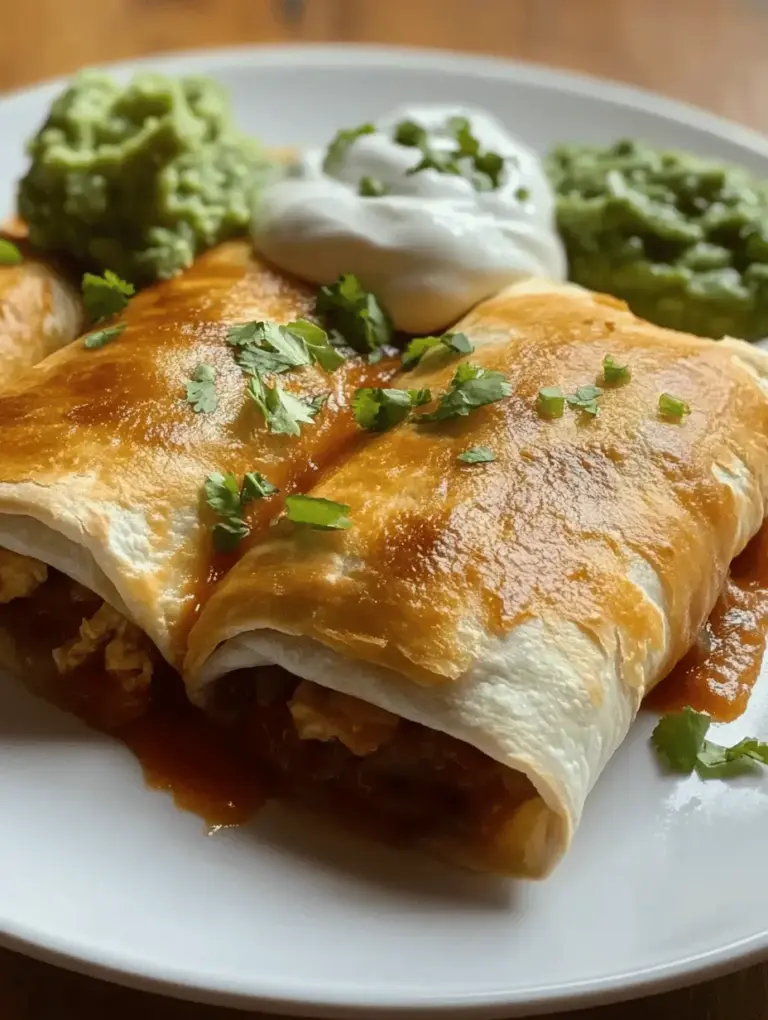 If you’re on the hunt for a scrumptious and satisfying meal that the whole family will love, look no further than crispy oven-baked chicken chimichangas. These delightful rolled tortillas bursting with flavor are a fantastic way to enjoy a classic Mexican dish while reducing the guilt typically associated with fried foods. By baking instead of frying, you not only cut down on calories and fat, but you also create a dish that’s easy to prepare and clean up, making it perfect for busy weeknights or casual gatherings.