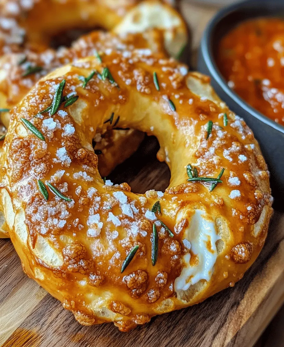 Dive into the delightful world of homemade soft pretzels with our irresistible recipe for Mozzarella Stuffed Rosemary Parmesan Soft Pretzels. These delectable snacks are not your average pretzels; they are a unique fusion of flavors that transform simple ingredients into a gourmet treat. Imagine biting into a warm, chewy pretzel enveloped with gooey mozzarella, enriched by the aromatic notes of fresh rosemary and the savory richness of Parmesan cheese. Whether you’re preparing for a casual gathering or simply wish to indulge in a comforting treat, this recipe promises to guide you through each step, ensuring your pretzels are nothing short of spectacular.