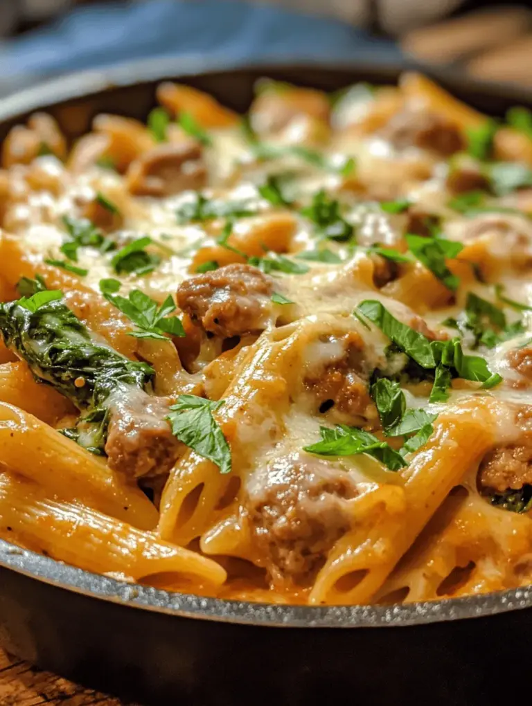 In the world of comfort food, few dishes can rival the rich and satisfying experience of a creamy pasta dish. Hearty One-Pan Creamy Penne with Spinach and Italian Sausage is a delightful combination of textures and flavors that promises to warm your heart and fill your stomach. This dish is not only delicious but also incredibly versatile, making it suitable for various occasions—from weeknight dinners to gatherings with friends and family.