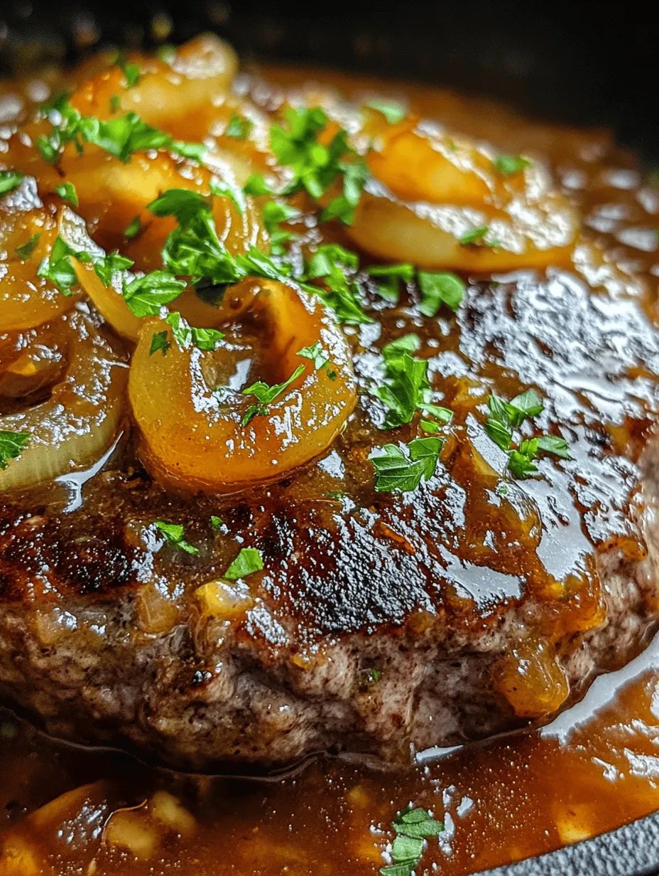 When it comes to comfort food, few dishes evoke the same sense of warmth and satisfaction as Hamburger Steak with Onion Gravy. This classic dish, often associated with hearty family meals and nostalgic gatherings, features juicy beef patties smothered in a rich, savory gravy that can make even the coldest day feel a little bit warmer. Perfectly seasoned and cooked to perfection, Hamburger Steak is more than just a meal; it's a comforting experience that brings people together.