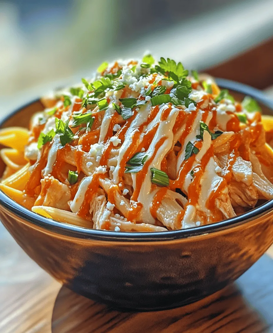 Buffalo chicken pasta is a delicious fusion that takes the beloved flavors of classic buffalo chicken and intertwines them with comforting pasta, creating a dish perfect for any occasion—whether it’s a cozy family dinner or a lively gathering for game day. This recipe showcases tender shredded chicken enveloped in a creamy, spicy sauce that promises to satisfy your cravings and leave you wanting more. In this article, we will explore the intricacies of the recipe, discuss its enticing variations, and highlight the nutritional benefits of this delightful dish. Get ready to impress your family and friends with a culinary experience that combines zest and comfort in every bite.