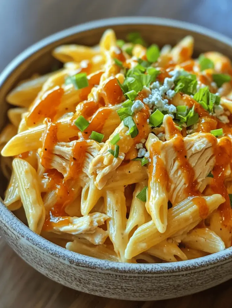 Buffalo chicken pasta is a delicious fusion that takes the beloved flavors of classic buffalo chicken and intertwines them with comforting pasta, creating a dish perfect for any occasion—whether it’s a cozy family dinner or a lively gathering for game day. This recipe showcases tender shredded chicken enveloped in a creamy, spicy sauce that promises to satisfy your cravings and leave you wanting more. In this article, we will explore the intricacies of the recipe, discuss its enticing variations, and highlight the nutritional benefits of this delightful dish. Get ready to impress your family and friends with a culinary experience that combines zest and comfort in every bite.