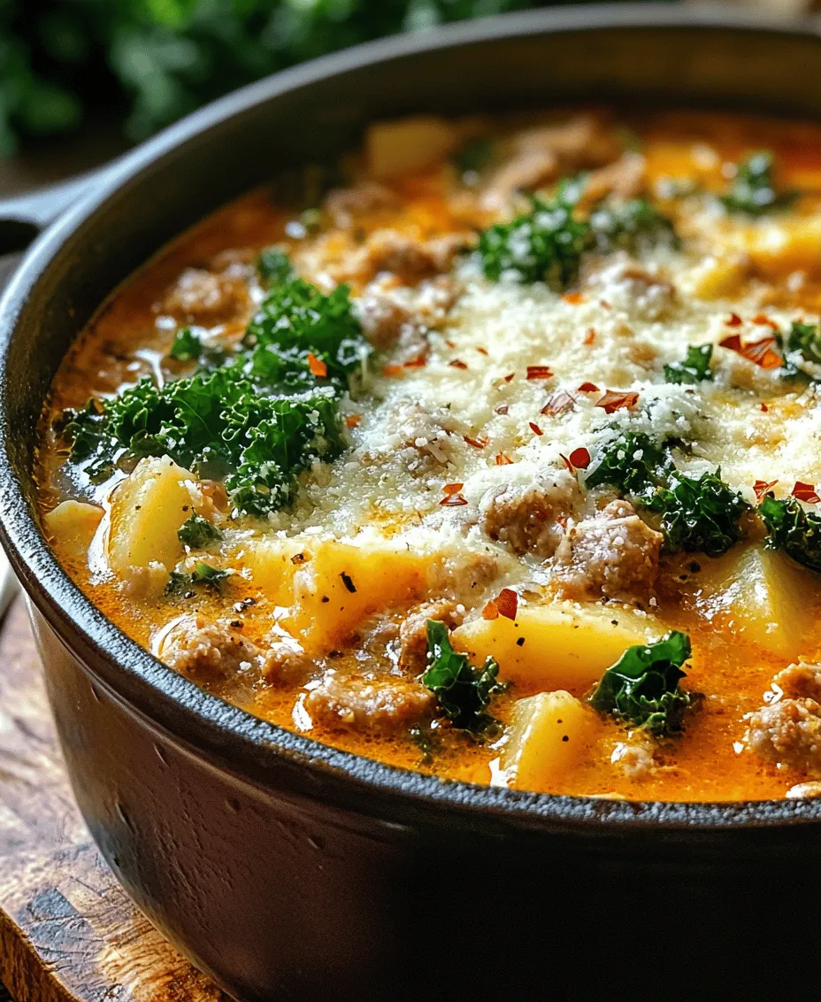 Zuppa Toscana, translating to 