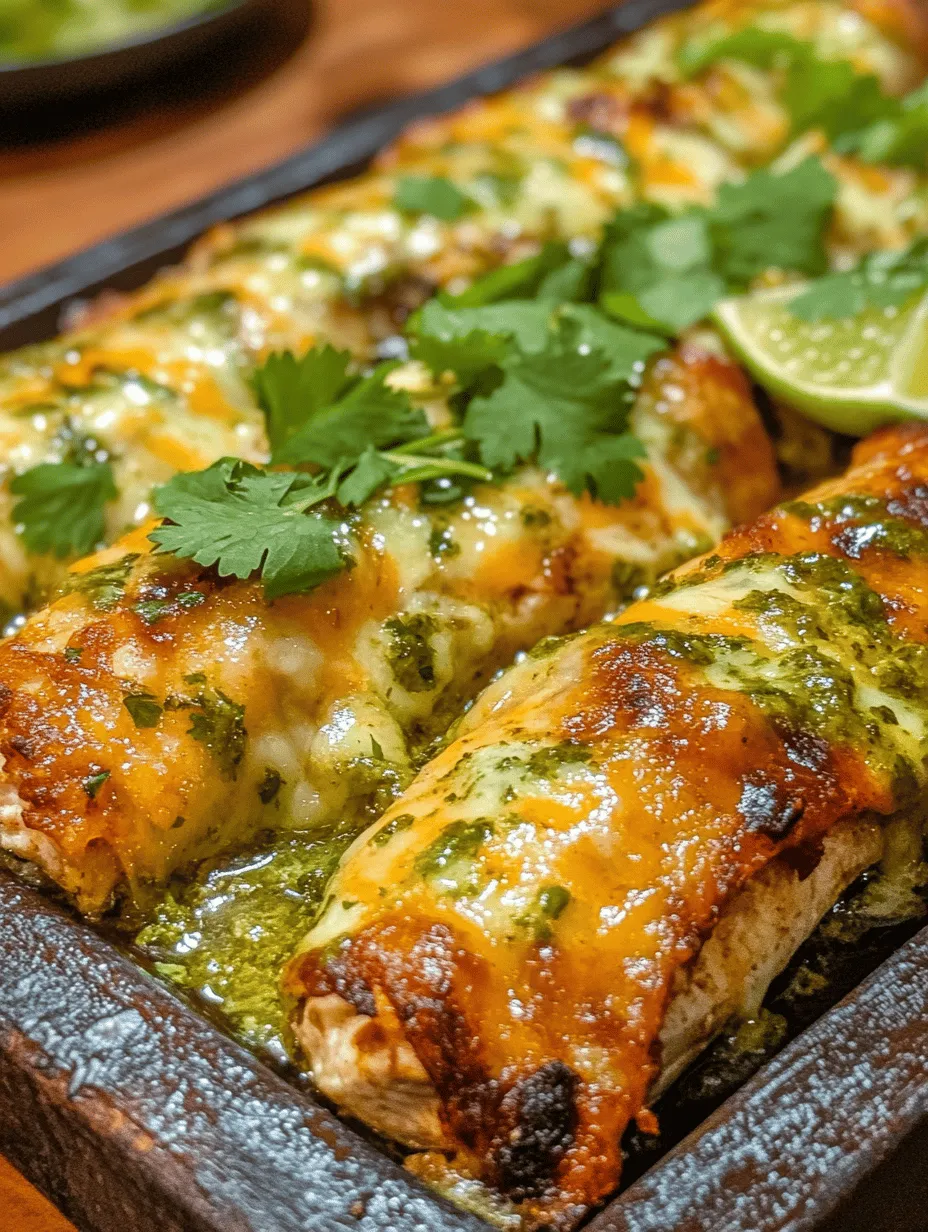 Enchiladas hold a beloved place in the heart of Mexican cuisine, celebrated for their versatility and rich flavor profiles. These delectable rolled tortillas filled with a variety of ingredients have become a staple in homes and restaurants alike. From traditional cheese enchiladas smothered in red sauce to unique variations that embrace regional flavors, enchiladas offer something for everyone. Among these delightful options, Salsa Verde Chicken Enchiladas stand out as a vibrant and comforting dish that promises to satisfy even the most discerning palate.