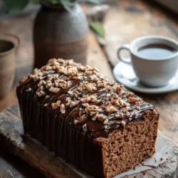 If you are a coffee lover, then imagine savoring the rich aroma and flavor of coffee, all wrapped up in a tender, moist loaf cake. The Coffee Loaf Cake with Walnuts and Rich Espresso Glaze is the perfect treat for those lazy Sunday mornings or afternoon tea breaks. This delightful cake strikes a beautiful balance between the robust notes of coffee, the earthiness of walnuts, and the sweetness of a luscious espresso glaze. Each bite invites you to indulge, making it not just a dessert, but a comforting experience that warms your soul.