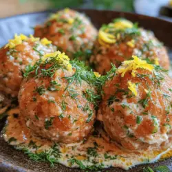 If you’re looking for a fresh and vibrant dish that is both nutritious and delicious, look no further than Zesty Salmon Meatballs with Citrus Herb Sauce. This delightful recipe merges the rich flavor of salmon with the zesty brightness of citrus, creating a meal that is perfect for a weeknight dinner, a special occasion, or even as an impressive appetizer for guests. The unique combination of flavors and textures not only pleases the palate but also offers a health-conscious option that doesn’t compromise on taste.