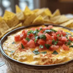 Queso Fiesta Dip is a culinary celebration that brings together the rich flavors and vibrant ingredients of Mexican cuisine. With a creamy texture and a spicy kick, this dip has become a beloved staple at gatherings, game days, and cozy nights at home. The allure of queso dips lies not only in their flavor but also in their ability to bring people together, making them ideal for social occasions. As you scoop up this delectable dip with tortilla chips or fresh vegetables, you are partaking in a tradition that embodies the warmth and spirit of communal dining.