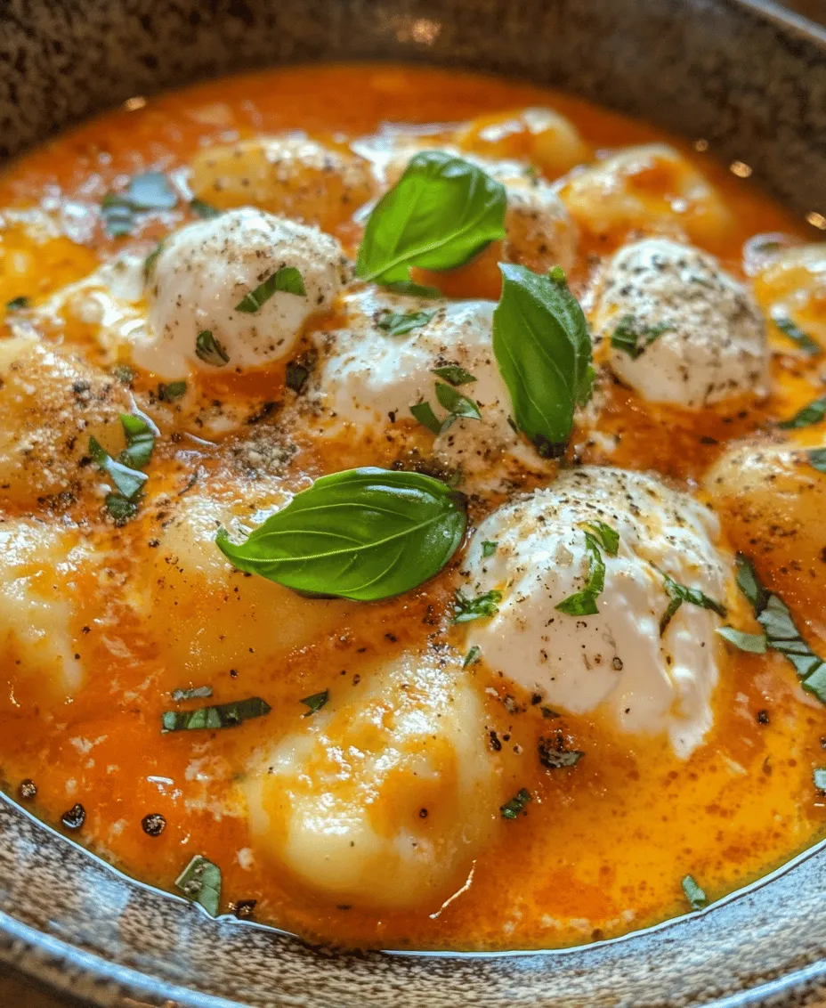 Creamy Tomato Gnocchi with Burrata is a dish that beautifully marries the comforting texture of pillowy gnocchi with a luscious, rich tomato sauce, topped off with the decadent creaminess of burrata cheese. This dish is a celebration of Italian cuisine, showcasing how simple ingredients can come together to create a meal that feels both indulgent and satisfying. As we navigate through our busy lives, comfort food becomes increasingly important, offering not just nourishment but also a sense of warmth and joy. This recipe promises to deliver that experience, providing a perfect balance of flavors and textures that will please both the palate and the soul.