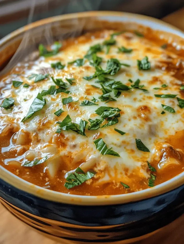 Lasagna soup has emerged as a comforting and hearty meal that warms the soul, especially on chilly days. This innovative dish combines all the beloved flavors of traditional lasagna into a deliciously satisfying soup, making it a perfect one-pot meal for both busy weeknights and leisurely family dinners. With its rich tomato base, savory Italian sausage, and gooey cheese, lasagna soup delivers the ultimate cozy experience that everyone craves.