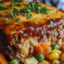 There’s something incredibly comforting about a warm, hearty meal that fills your home with enticing aromas. Comfort food has a way of bringing people together, creating a sense of nostalgia and satisfaction. One dish that truly embodies this concept is the Cheesy Loaded Meatloaf Casserole with Vegetables. This mouthwatering casserole is not just a feast for the senses; it’s a clever combination of flavors and textures that appeals to both meat lovers and those seeking a fulfilling meal.