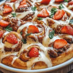 Imagine waking up to the enticing aroma of freshly baked cinnamon rolls, but with a delightful twist that takes them to a whole new level of indulgence. Introducing Strawberry Cheesecake Cinnamon Rolls, a scrumptious fusion that combines the classic flavors of cinnamon rolls with the creamy richness of cheesecake and the refreshing taste of strawberries. This unique recipe promises to be a crowd-pleaser, making it the perfect treat for family breakfasts, brunch gatherings, or even as a delightful dessert after dinner.